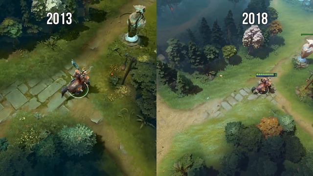Dota 2 Map - Launch vs Now: 5 years of changes (2013 vs 2018) смотреть онлайн