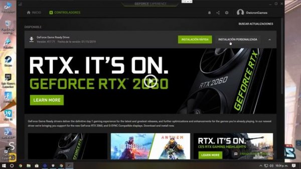 Please update your Nvidia GeForce driver