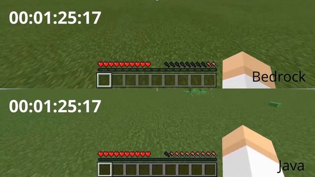 Minecraft Java Edition vs. Bedrock Edition - Hunger Depletion Rates (FIXED in Beta 1.18.20.25) смотреть онлайн