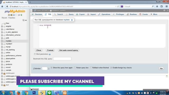 Delete Database from phpmyadmin pannal | In Hindi Tutorial смотреть онлайн