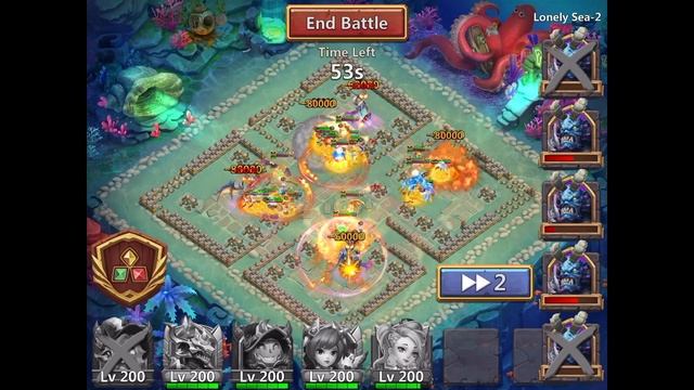 Lonely Sea 2 How to Win: Heroes and Setups Castle Clash Lonely Sea смотреть онлайн