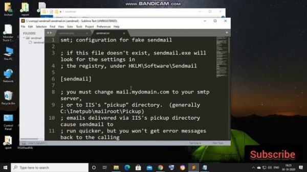 Send email from localhost xampp and using php