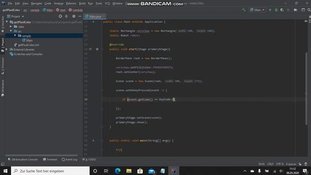 Programm zum erhalten der Pixel-Color programmieren in Java [GER] смотреть онлайн