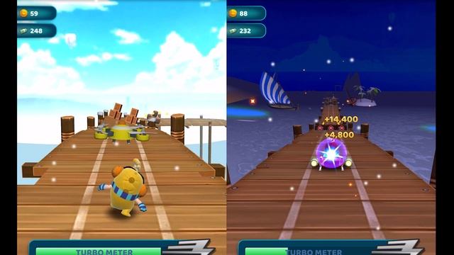 Oddbods Turbo Run Santa vs Christmas Bubbles - GamePlay смотреть онлайн
