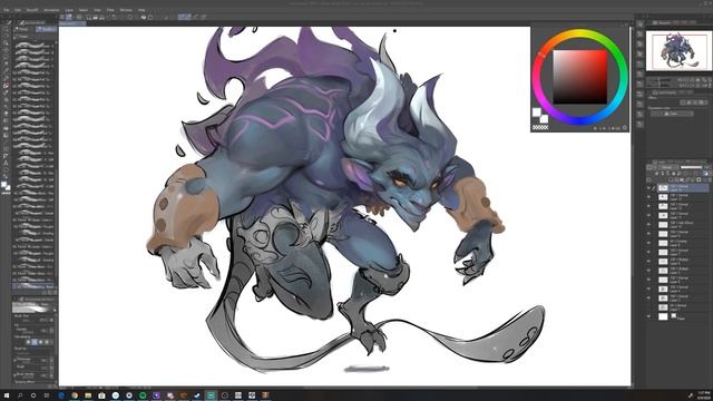 Painting in CLIP STUDIO PAINT! Drawing with Dave смотреть онлайн