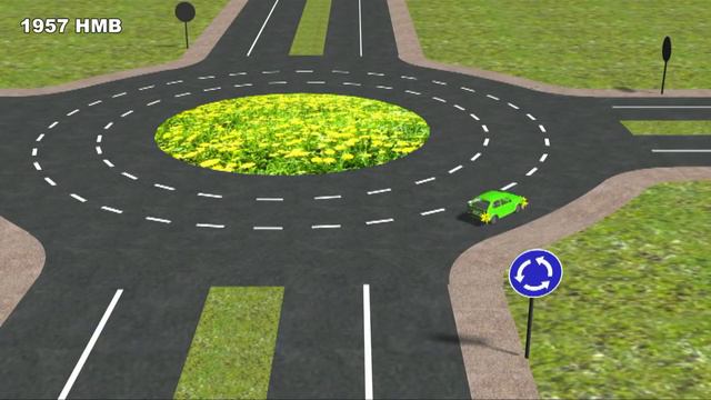 Полный видеокурс ПДД. Проезд перекрёстков с круговым движением. смотреть онлайн