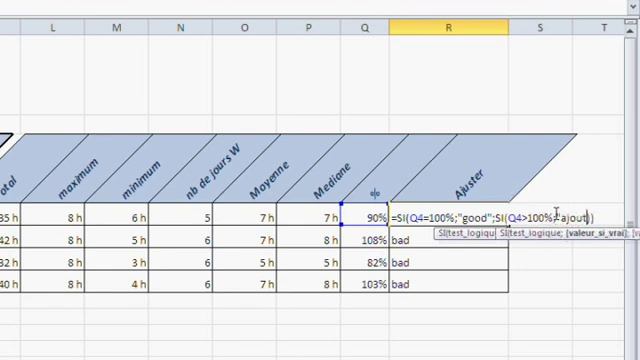 Formation Excel 2010 - Partie 9 - La condition Si (Formule logique) смотреть онлайн
