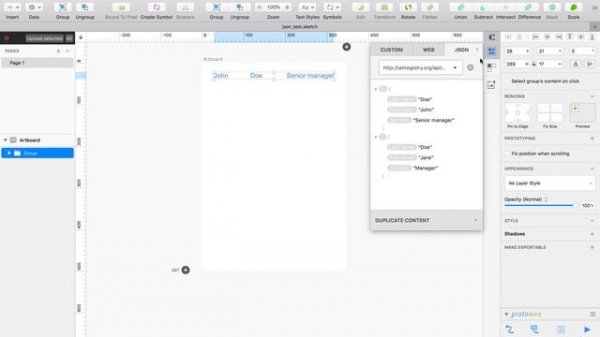 Craft json data duplicate