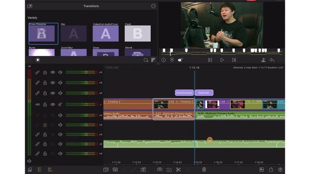 วิธีใส่ทรานซิชั่นในโหมด Multicam ในแอป LumaFusion 4.0 смотреть онлайн