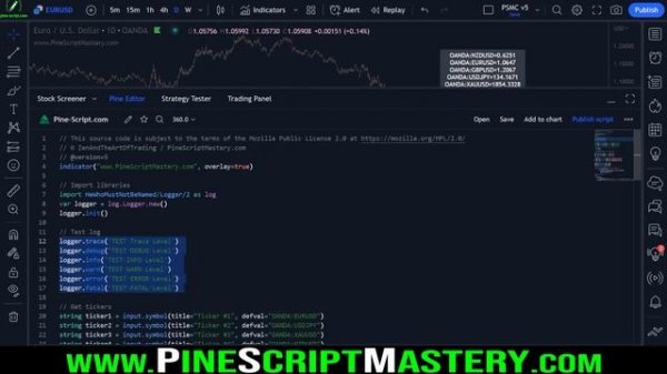 How to Debug Pine Script (Pt 2): PRINT LOGS!