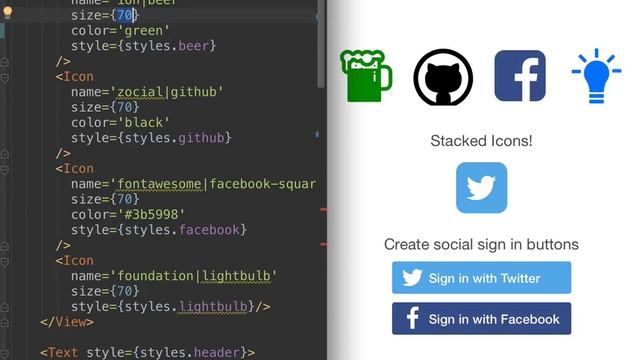 react native icons смотреть онлайн