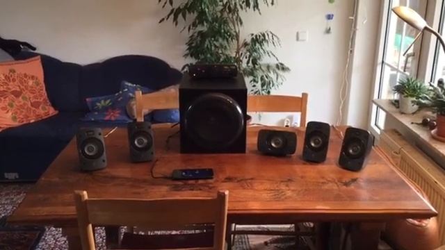 Test Surround Sound Speakers Z906 Logitech смотреть онлайн