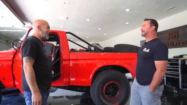 V8 Powered Ford F100 Pre-Runner Throwing Down & Going Airborn