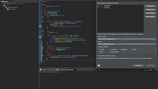 ??Getters y Setters - Como crear metodos en Java - Eclipse?? смотреть онлайн