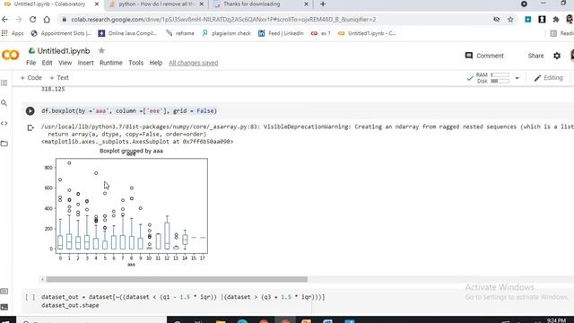 processing dataset to remove outliers смотреть онлайн