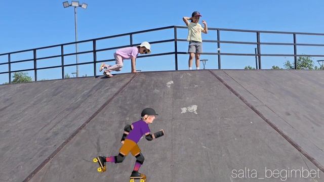 Прогулка по СКЕЙТ-ПАРКУ. Саябақтағы серуен. SKATE PARK. смотреть онлайн