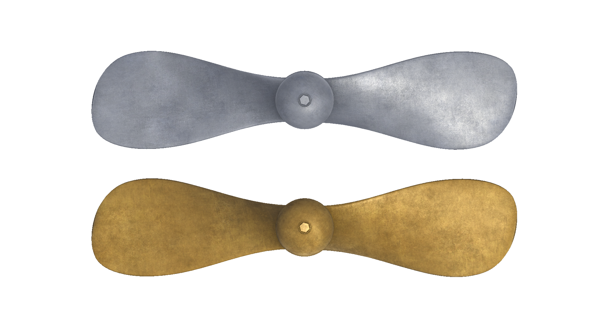 3D модель. Гребной винт B 2. 3D Model. Ship screw B2.