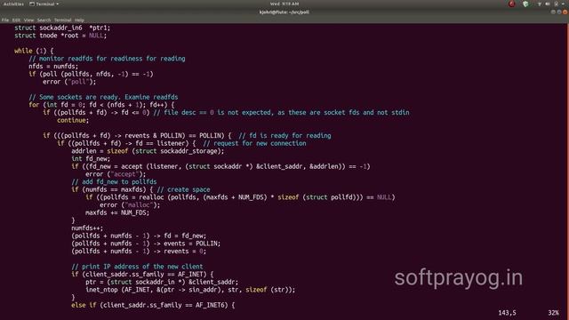I/O multiplexing: socket programming with select, poll and epoll calls in Linux смотреть онлайн