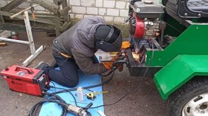 Купил плазморез EDON  Cut-40 ( установил фаркоп ) Самодельный минитрактор