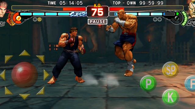street fighter IV||Mobile version|| Ryu vs Sagat👊👊||Gameplay😂😂 смотреть онлайн