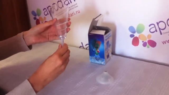 Бокал с Led подсветкой, обзор от Аподари. смотреть онлайн