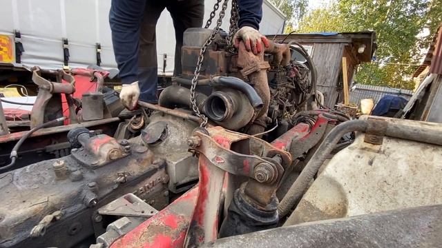 Замена Двигателя на SCANIA Жабуля как у ХАчуХА смотреть онлайн