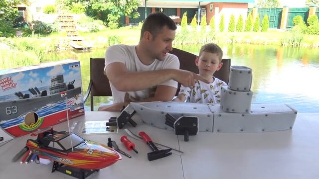 DIY Делаем Корабль своими руками потопили моторную лодку смотреть онлайн