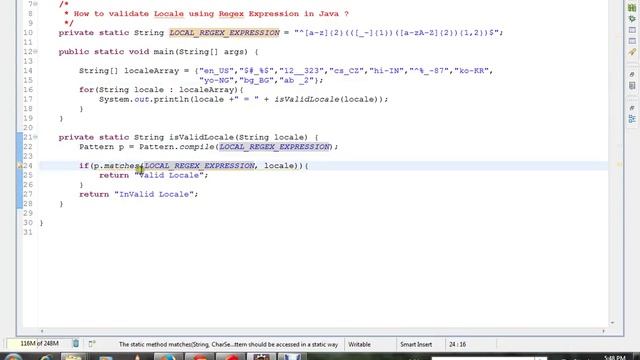 HOW TO VALIDATE LOCALE USING REGEX EXPRESSION JAVA DEMO смотреть онлайн