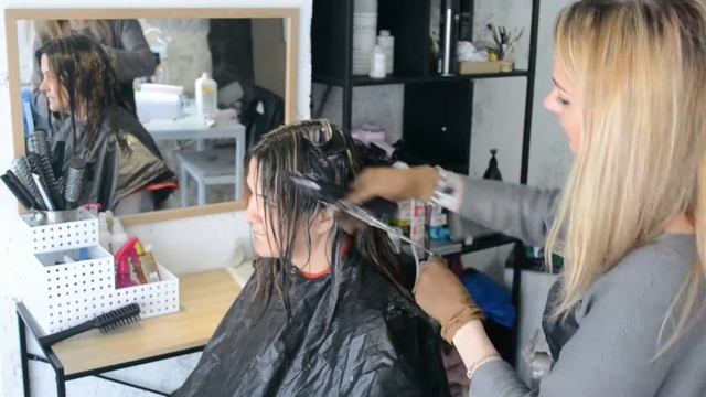 Окрашивание волос ТИГРОВЫЙ ГЛАЗ , с уходом для волос OLAPLEX! смотреть онлайн