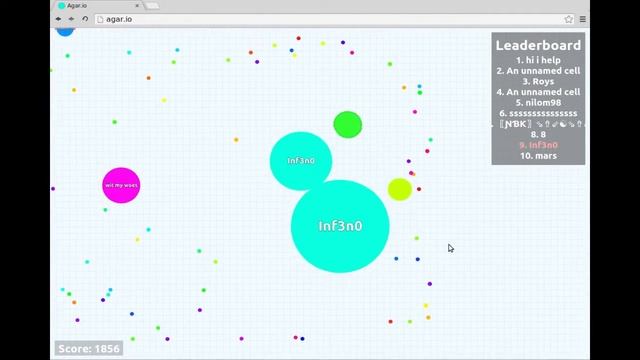 Agario #1 - 7,00 MASS!!! :O смотреть онлайн