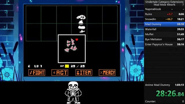 Undertale Mad Mew Mew% in 57:03 смотреть онлайн
