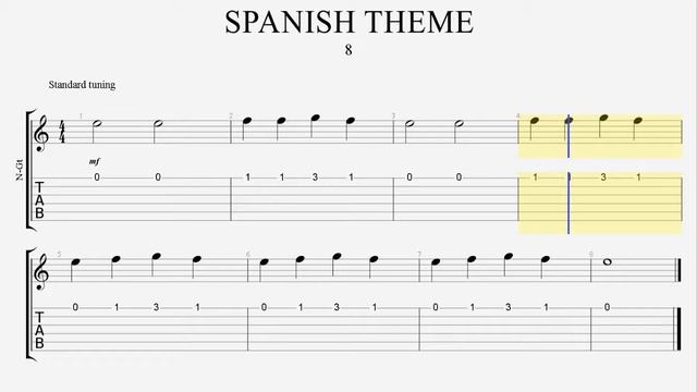 8 SPANISH THEME - TAB смотреть онлайн