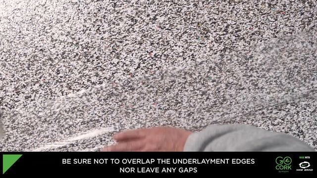Second step - How to install an underlayment - Go4cork Blend with Nike Grind смотреть онлайн
