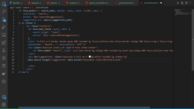 Realtime Search Autocomplete Suggestions | Ruby On Rails 7 Tutorial смотреть онлайн