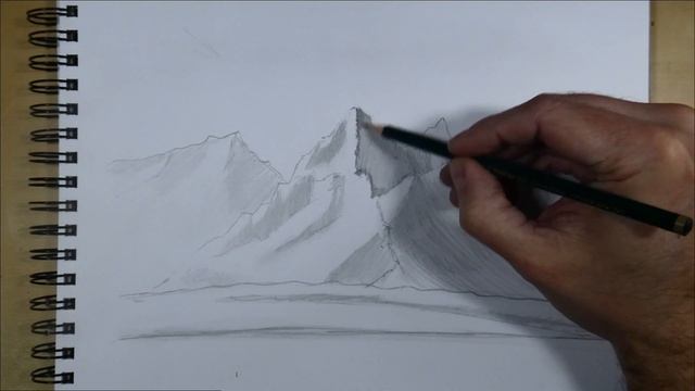 DRAWING COURSE #2 How to Draw Realistic Mountains with just ONE Pencil! смотреть онлайн