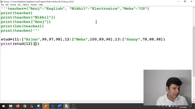 Python Programming | Dictionary in Lists in Python | PGT Computer Science | Class 09 смотреть онлайн