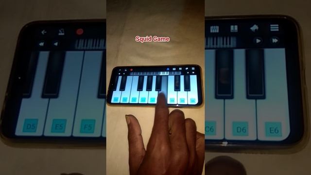 Squid Game Tune - Piano Tutorial On Perfect Piano App смотреть онлайн