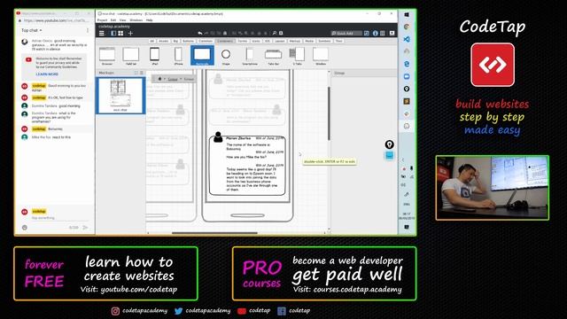 Plan the chat into tasks and start to execute it - JavaScript, HTML, CSS, React, Redux, GraphQL, Gi смотреть онлайн