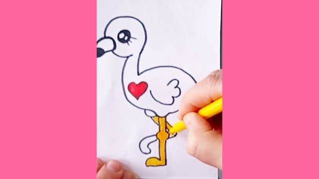 Как нарисовать фламинго смотреть онлайн