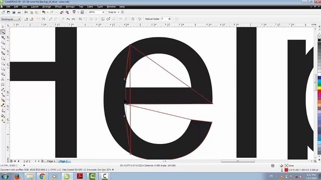 Coreldraw Shape Tool Tutorial ( Traceing ) Hindi || смотреть онлайн