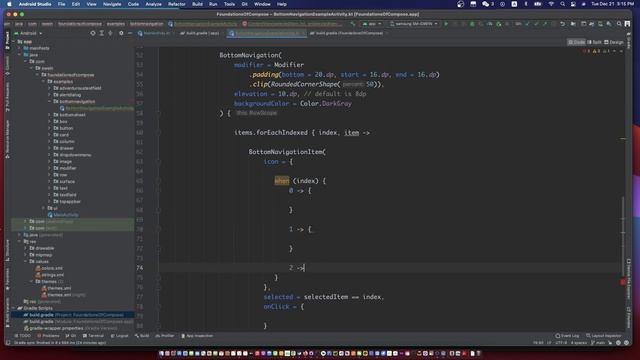 jetpack compose bottom navigation bar | android compose bottom navigation example | day18 смотреть онлайн