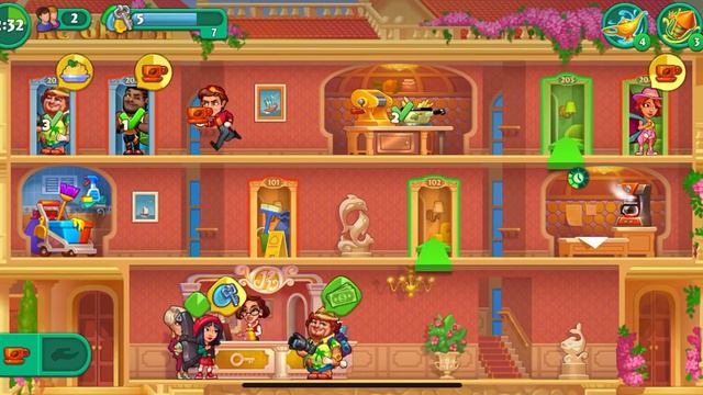 Grand Hotel Mania Demo Game - Hotel Regrata - Level 8, 9, 10 смотреть онлайн