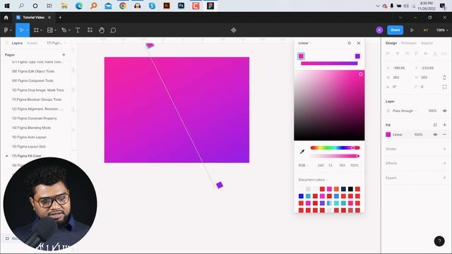 Figma Bangla Tutorial - Figma Solid, Linear, Radial, Angular, Diamond, Image, Video Tool | UX Desig смотреть онлайн