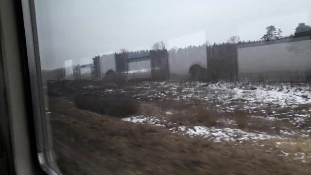 Daugavpils - Turmantas By Train / Даугавпилс- Турмантас из окна поезда