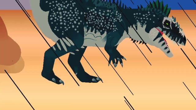 Ark Giganotosaurus vs Ark Carcharadontosaurus | Dino battle | Animation Stick nodes pro смотреть онлайн