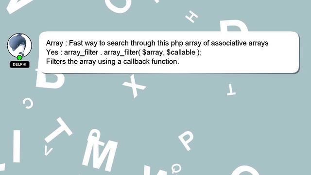 Array : Fast way to search through this php array of associative arrays смотреть онлайн