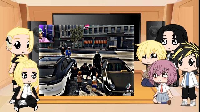 Tokyo revengers react Takemichi as connor GTA RP смотреть онлайн