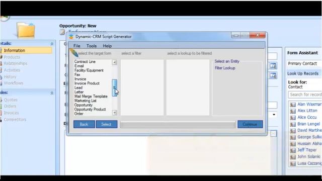 MS CRM: Filter Look-Up Script in Script Generator Product смотреть онлайн