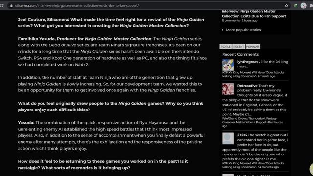 Ninja Gaiden Master Collection to come to PC but based on PSvita ports смотреть онлайн
