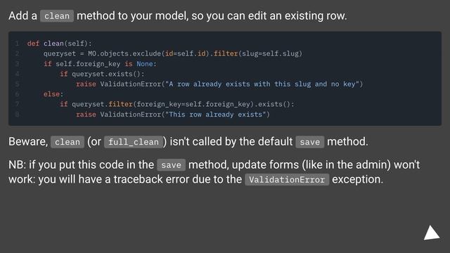 Django unique together constraint failure? смотреть онлайн